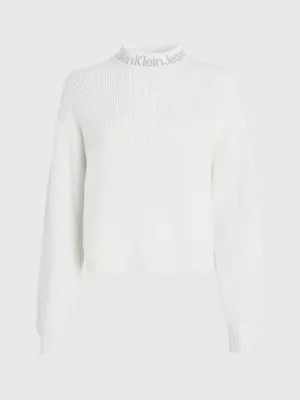 Calvin Klein Pull En Coton Avec Col Et Logo â Image 6