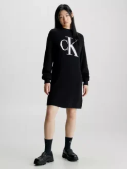Calvin Klein Robe-pull Avec Monogramme