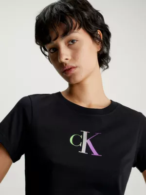 Calvin Klein T-shirt Slim Dégradé De Couleurs Avec Logo – Image 4