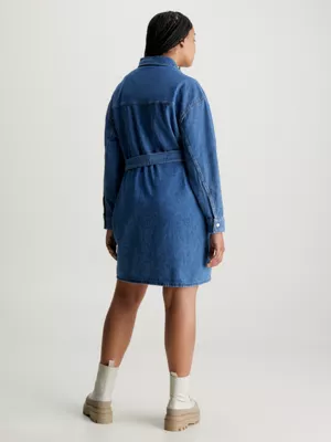Calvin Klein Robe-chemise Grande Taille Avec Ceinture â Image 2