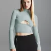 Calvin Klein Pull Ajouré En Maille Côtelée Métallisée