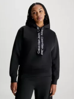 Calvin Klein Sweat Ă Capuche Logo Tape Grande Taille