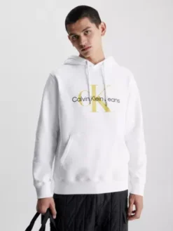 Calvin Klein Sweat-shirt à Capuche Avec Monogramme En Coton