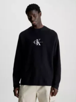 Calvin Klein Pull Relaxed Avec Monogramme