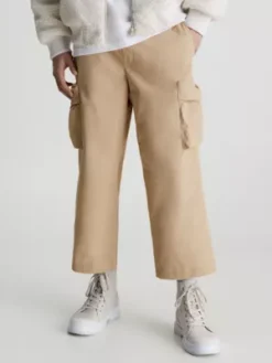 Calvin Klein Pantalon Cargo Court Et Ample En Tissu Recyclé