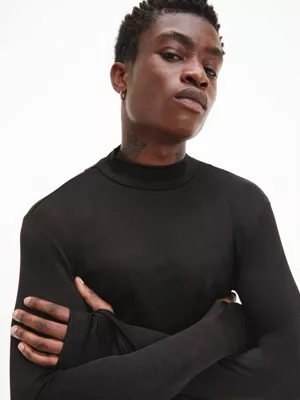 Calvin Klein T-shirt Slim élastique à Manches Longues – Image 3