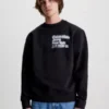 Calvin Klein Sweat-shirt En Coton Bio Imprimé