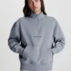 Calvin Klein Sweat-shirt Relaxed Avec Col Zippé