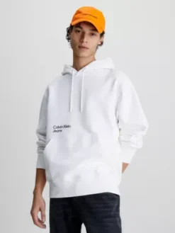 Calvin Klein Sweat-shirt à Capuche Relaxed Avec Logo Dans Le Dos