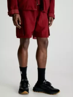 Calvin Klein Short Cargo Relaxed En Maille Et Nylon