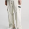 Calvin Klein Pantalon Cargo Relaxed En Sergé De Coton