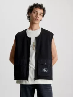 Calvin Klein Gilet Zippé En Tissu éponge De Coton