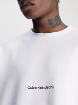 Calvin Klein T-shirt Relaxed En Coton TexturĂ© â Image 4
