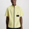 Calvin Klein Chemise Zippée à Manches Courtes