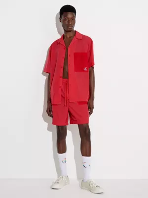 Calvin Klein Chemise En Nylon Relaxed Ă Manches Courtes - Pride â Image 5