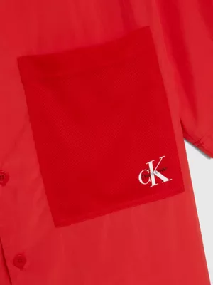 Calvin Klein Chemise En Nylon Relaxed Ă Manches Courtes - Pride â Image 9