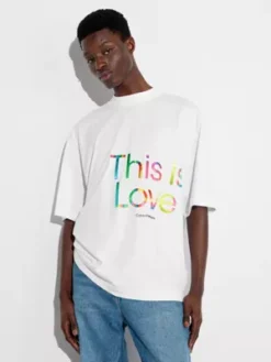 Calvin Klein T-shirt Oversize Avec Logo - Pride