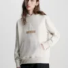 Calvin Klein Sweat à Capuche En Polaire De Coton Avec Logo
