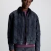 Calvin Klein Veste En Jean Et Sherpa Avec Fermeture éclair Sur Toute La Longueur