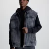Calvin Klein Gilet Oversize En Jean Avec Fermeture éclair Sur Toute La Longueur
