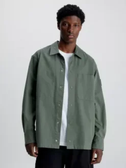 Calvin Klein Chemise Utilitaire En Nylon Et Coton