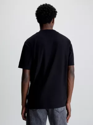 Calvin Klein T-shirt En Jersey Côtelé Avec Monogramme – Image 3