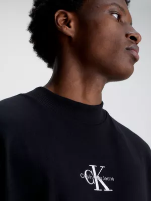 Calvin Klein T-shirt En Jersey Côtelé Avec Monogramme – Image 4