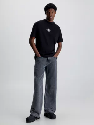 Calvin Klein T-shirt En Jersey Côtelé Avec Monogramme – Image 5