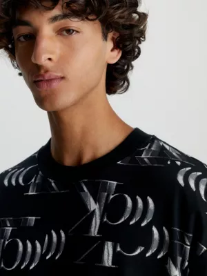 Calvin Klein T-shirt Relaxed Entièrement Imprimé De Logos – Image 3
