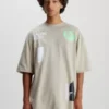 Calvin Klein T-shirt Oversize Avec Multiples Logos