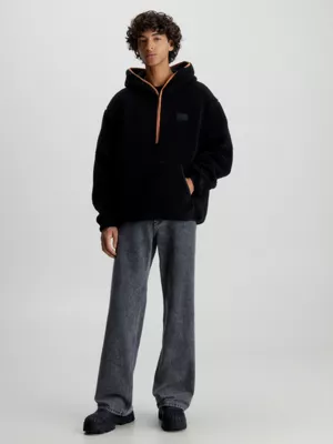 Calvin Klein Sweat à Capuche En Sherpa Avec Encolure Zippée – Image 5