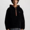 Calvin Klein Sweat à Capuche En Sherpa Avec Encolure Zippée