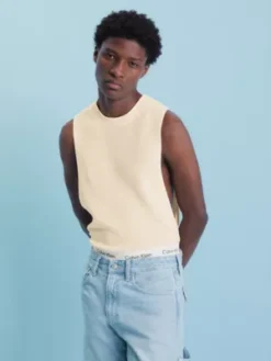 Calvin Klein Débardeur En Maille Gaufrée