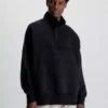 Calvin Klein Sweat-shirt Oversize Avec Col Zippé