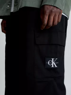 Calvin Klein Pantalon Cargo En SergĂ© De Coton â Image 4