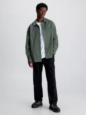 Calvin Klein Pantalon Cargo En SergĂ© De Coton â Image 5