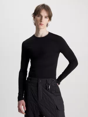 Calvin Klein T-shirt Super Slim Ă Manches Longues