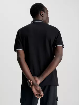 Calvin Klein Polo Slim En PiquĂ© Avec Passepoil â Image 2