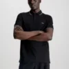 Calvin Klein Polo Slim En Piqué Avec Passepoil