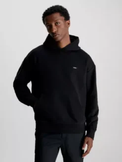 Calvin Klein Sweat-shirt à Capuche En Coton Avec Micro-logo