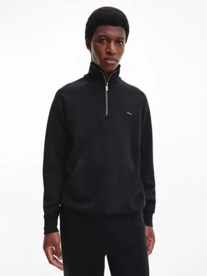 Calvin Klein Sweat Zippé Relaxed Avec Col Montant