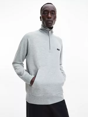 Calvin Klein Sweat Zippé Relaxed Avec Col Montant