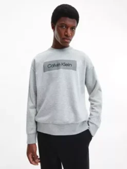 Calvin Klein Sweat Relaxed En Polaire Avec Logo