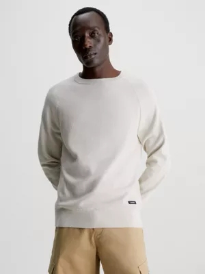 Calvin Klein Pull En Coton Bio Texturé