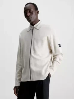 Calvin Klein Chemise Veste En Coton Bio