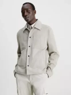 Calvin Klein Chemise Veste En Daim