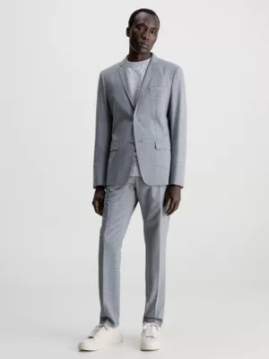 Calvin Klein Blazer Slim En Laine Ă©lastique â Image 4