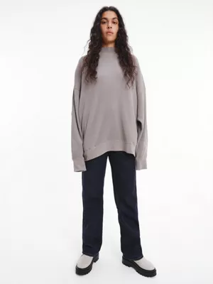 Calvin Klein Pull Unisexe En Coton Gaufré - CK Standards – Image 4