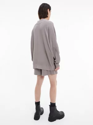 Calvin Klein Pull Unisexe En Coton Gaufré - CK Standards – Image 5