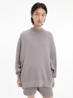 Calvin Klein Pull Unisexe En Coton Gaufré - CK Standards